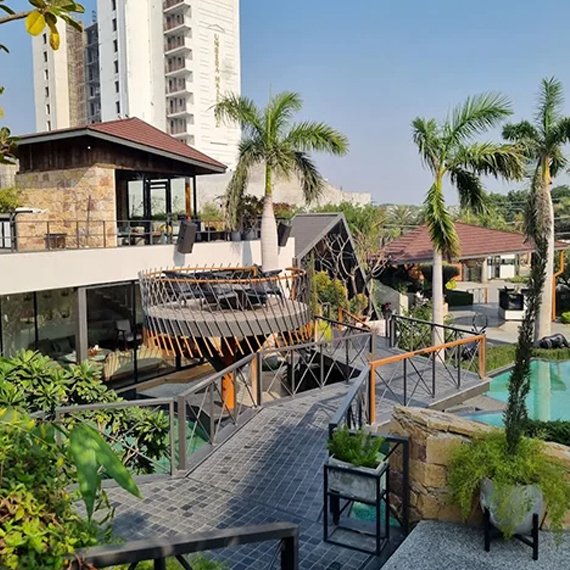 Luxury restaurant ambiance at The Borgo in Ludhiana